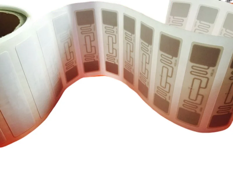 Etiquetas adhesivas de papel con revestimiento UHF RFID, ISO18000-6C H3 UHF RFID, 20 unids/lote, 9662