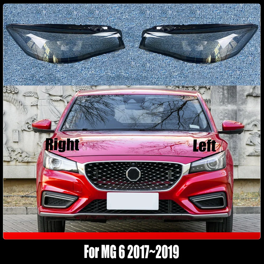 

Car Front Headlight Lens Cover Auto Shell Headlamp Lampshade glass Lampcover Head lamp light cover For MG 6 2017~2019