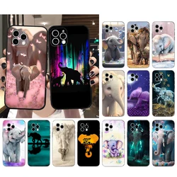 Phone Case For iPhone 17 Pro Max Air 16 15 14 13 Pro Max 15 16 Pro 15Plus Animal Elephant Mobile Phone Case Funda