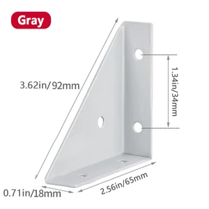 4 PCs Rechtswinkel -Dreieck Verstärkung Gesang singing Unterstützung singende Unterstützung für Möbelholzgelenke 10 Hauptverkäufe Calleta verstärkt - №8