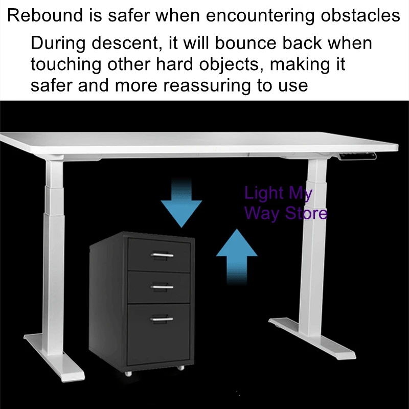 

Electric lifting table office desk sub table leg bracket intelligent automatic household solid wood lifting desk