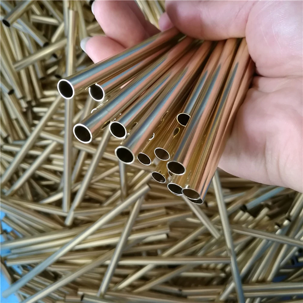 1 шт. H65 латунная трубка наружный диаметр 3 мм-40 мм толщина стенки 0,2-1 мм длина 300 мм бесшовная круглая трубка прямая трубка тонкостенная