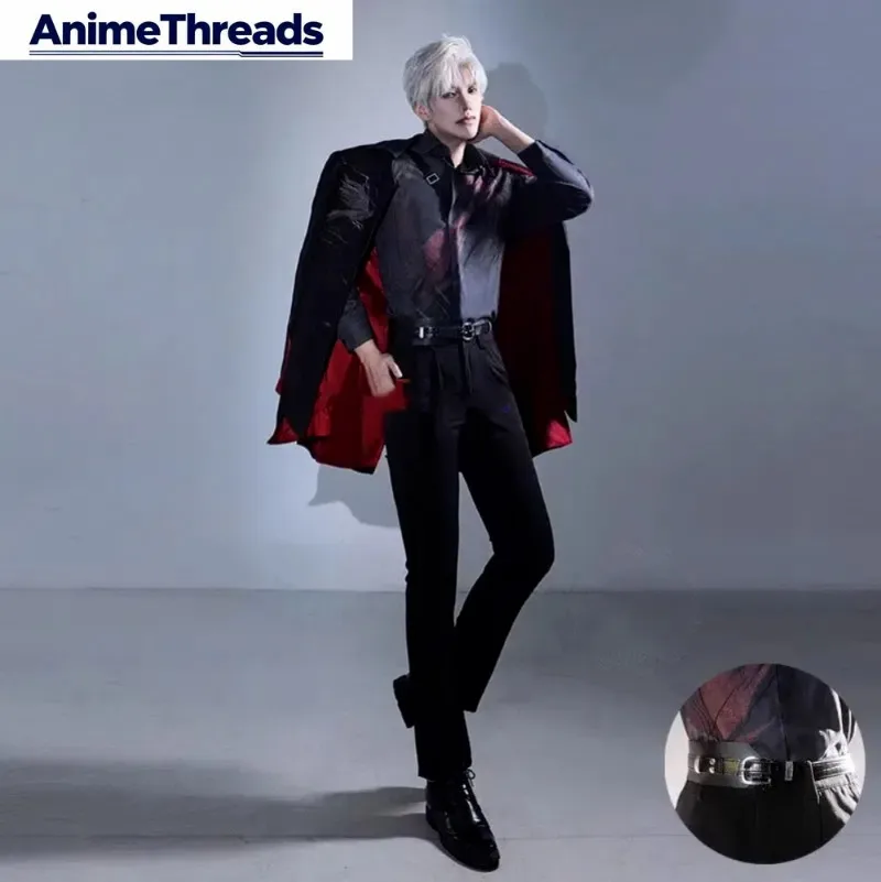 

Game Love and Deepspace Sylus Cosplay Costume Fancy Party Clothing Formal Suit Coat Shirt Pants Full Set Halloween Uniforms
