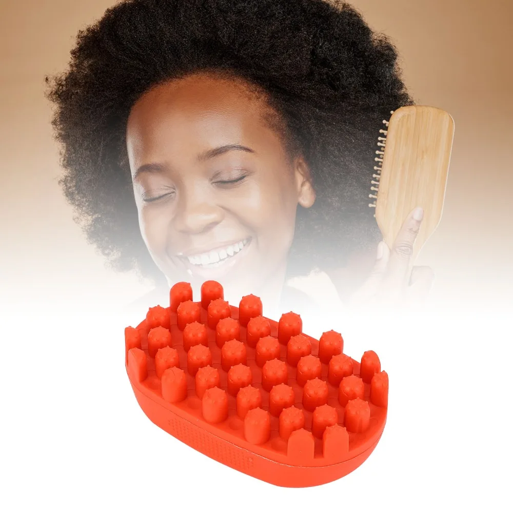 Professional Twist Hair Brush Versatile PortableWashable Afro Twist Brush Quick Easy Silicone Curling Hair Brush For Black Men