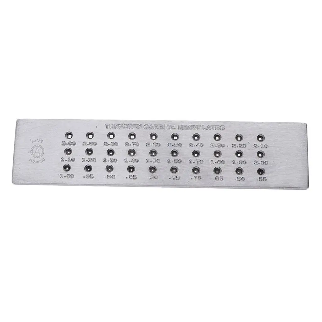 Metal Draw Plate Square Holes Tungsten Carbide Drawplate Drawing