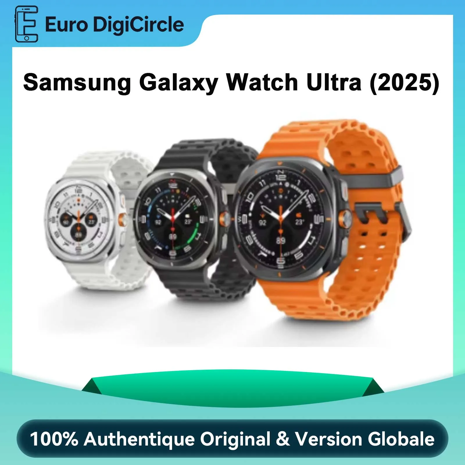 Samsung Galaxy Watch Ultra 2025 Montre connectée , Super AMOLED, 1,5 pouce, Exynos W1000 (3 nm), 590 mAh, version LTE
