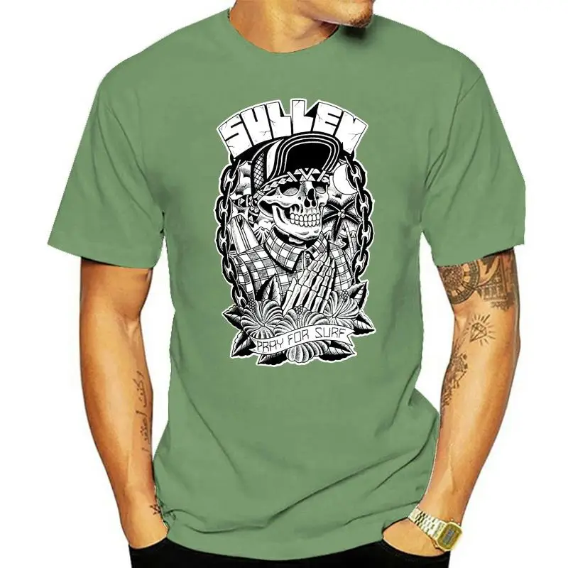 SULLEN CLOTHING Pray for Surfer Choloha Capsule T-Shirt Black S-3XL NEW Unisex Fashion T Shirts top tee