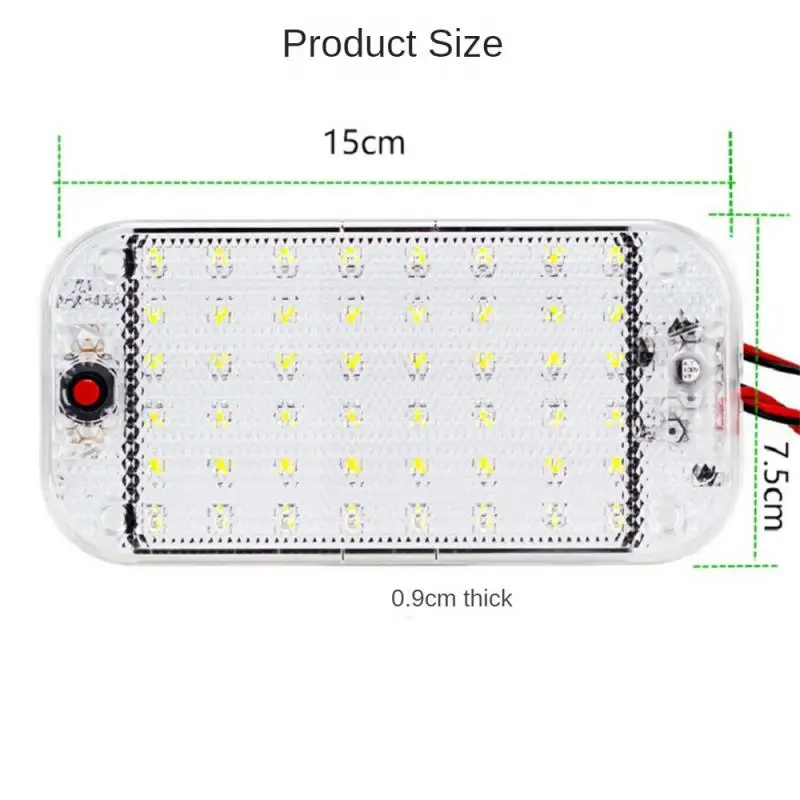 LED Panel Light Car Interior Reading Lamp High Brightness Cabin Lights for Van Truck RV Boat Camper Lights Strip 12V-24V