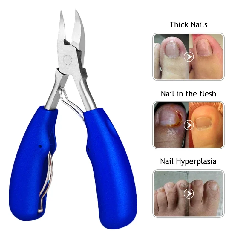 Stainless Steel Nail Clipper Cuticle Scissors Trimmer Manicure Pedicure Nippers Eagle Beak Cutter Antiskid Nail Art Tools E0002A