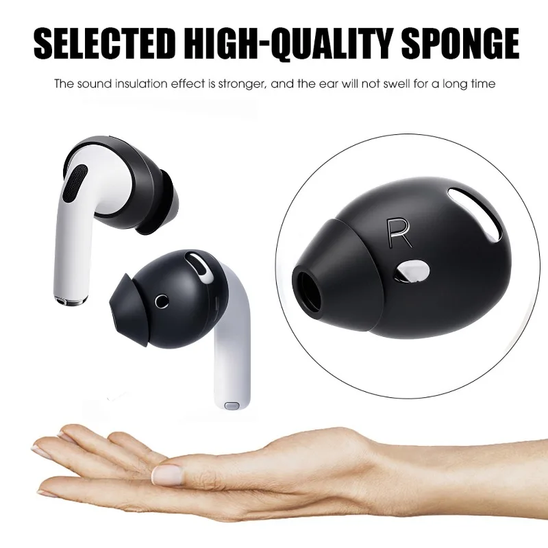 For AirPods 4 Ear Tips Silicone Earbuds Anti-Slip Replacement Protective Eartips Earbud Cover for Airpods4 Earphone Accessories