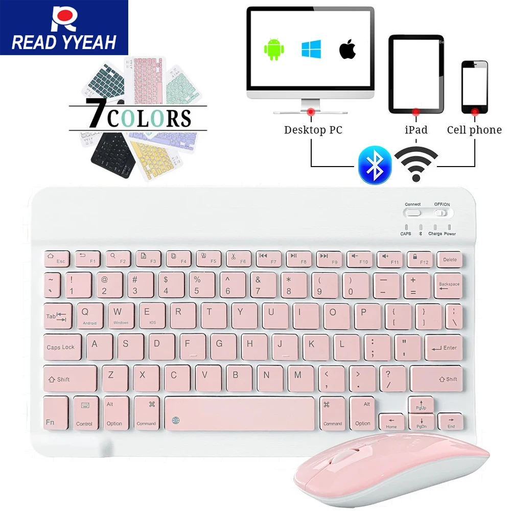 

Мини-клавиатура Bluetooth 2025 с мышью для iPad 10-го поколения iPad A16 M3 iPad Air 13 11-й iPad Samsung Xiaomi Tablets Phone