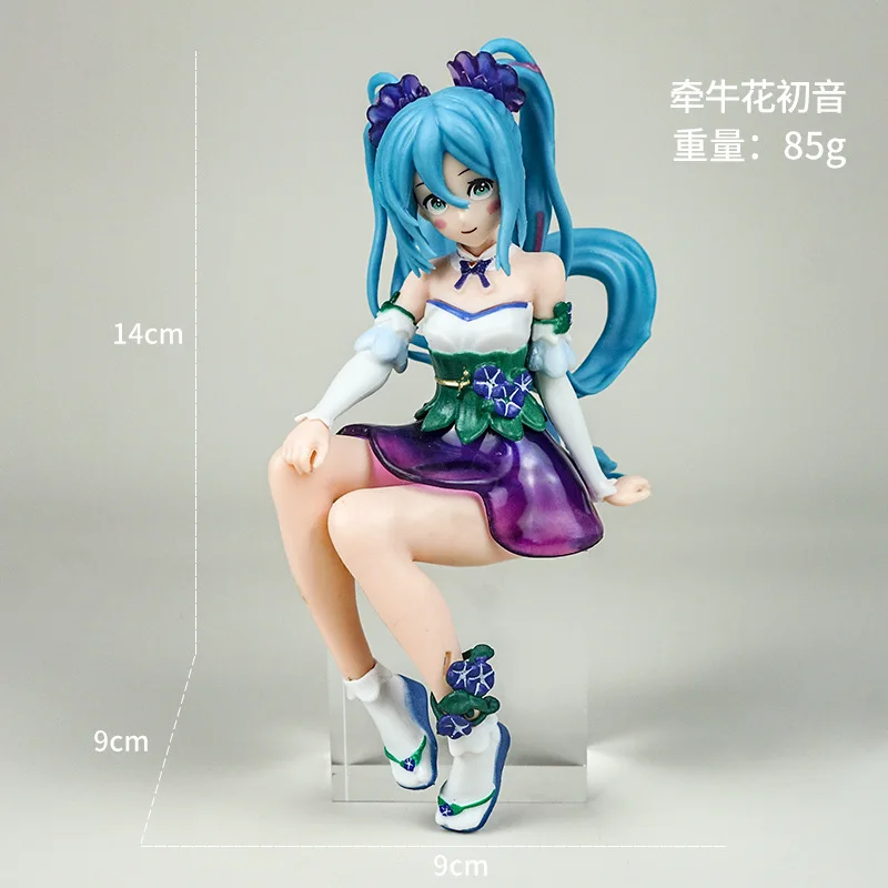 Figurine de dessin animé Hatsune Miku, ornement de fille de beauté mignonne, figurine d'action Kawaii en PVC, décor de salle, modèle de poupée à collectionner, jouet cadeaux