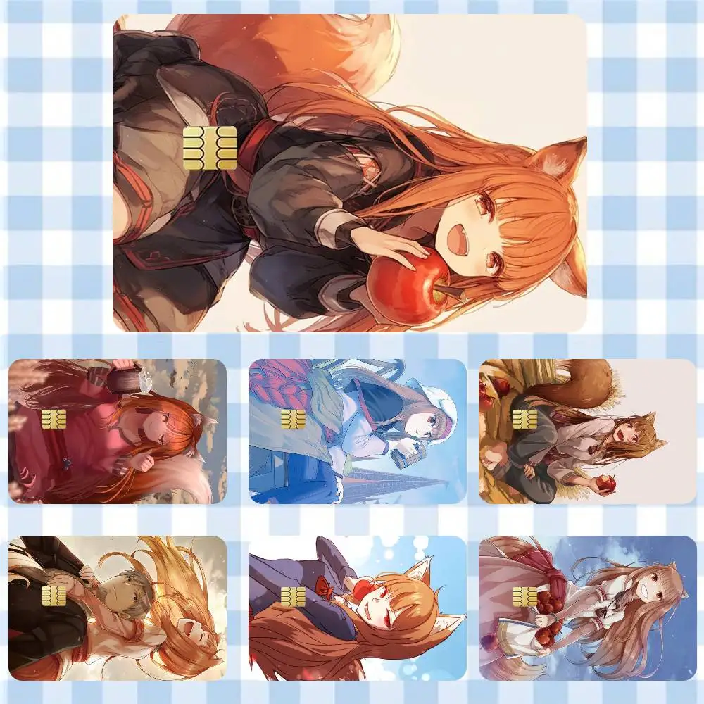 

Spice and Wolf Anime Holo Sticker Film Tape Skin for Credit Card Debit Card Waterproof Stickers Cartoon