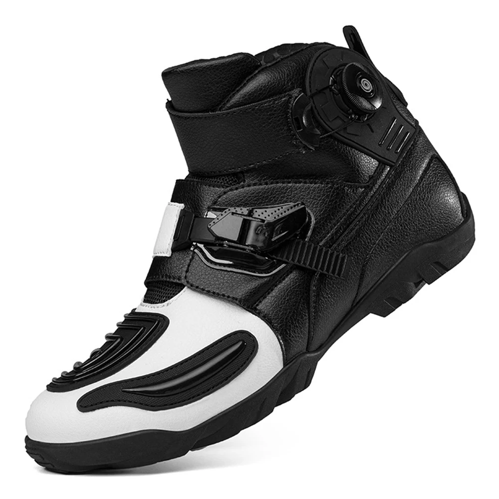 Motorcycle Boots Man Wear-Resistant Motocross Boot Breathable Motorcycle Supplies Anti-Slip Motorcycle Shoes Anti-Fall