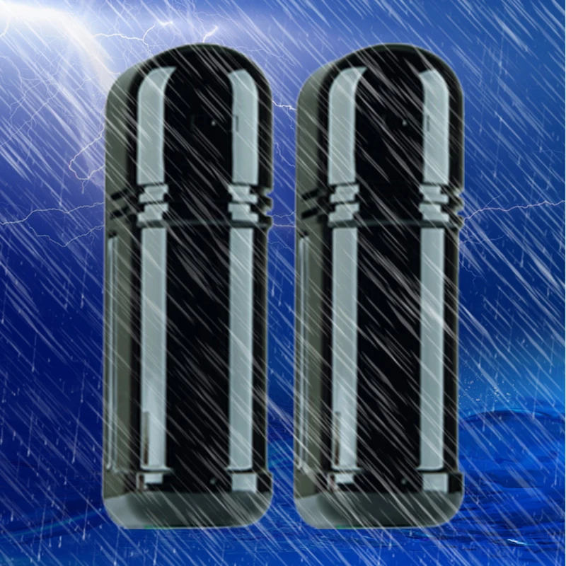 Waterproof Wired 3-beam Infrared Detector, 50/100/150/200/250M Perimeter Defense Detector for Home Alarm Security Protection