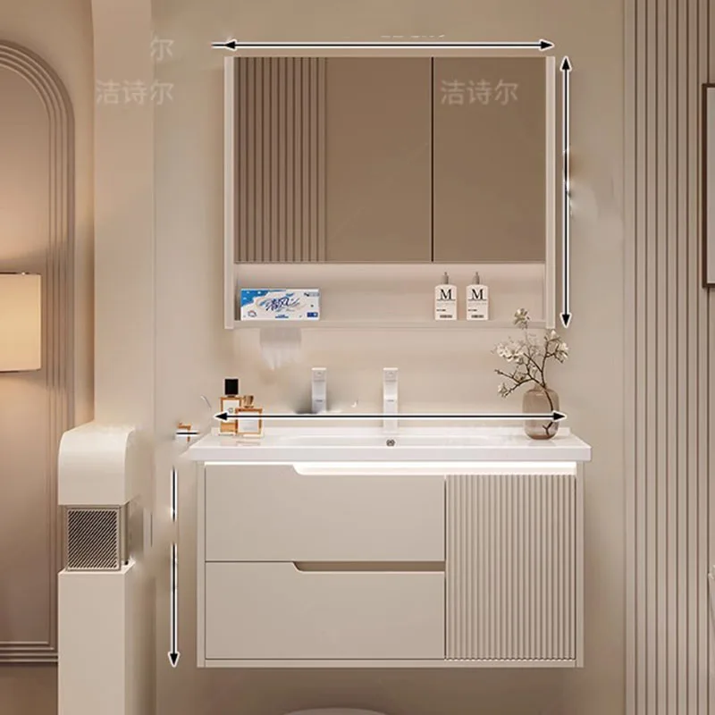 عرض منظم خزانة الحمام رفوف التخزين أقسام المرحاض الفاخرة الحديثة دولاب أدراج Gabinete أثاث الفندق #1