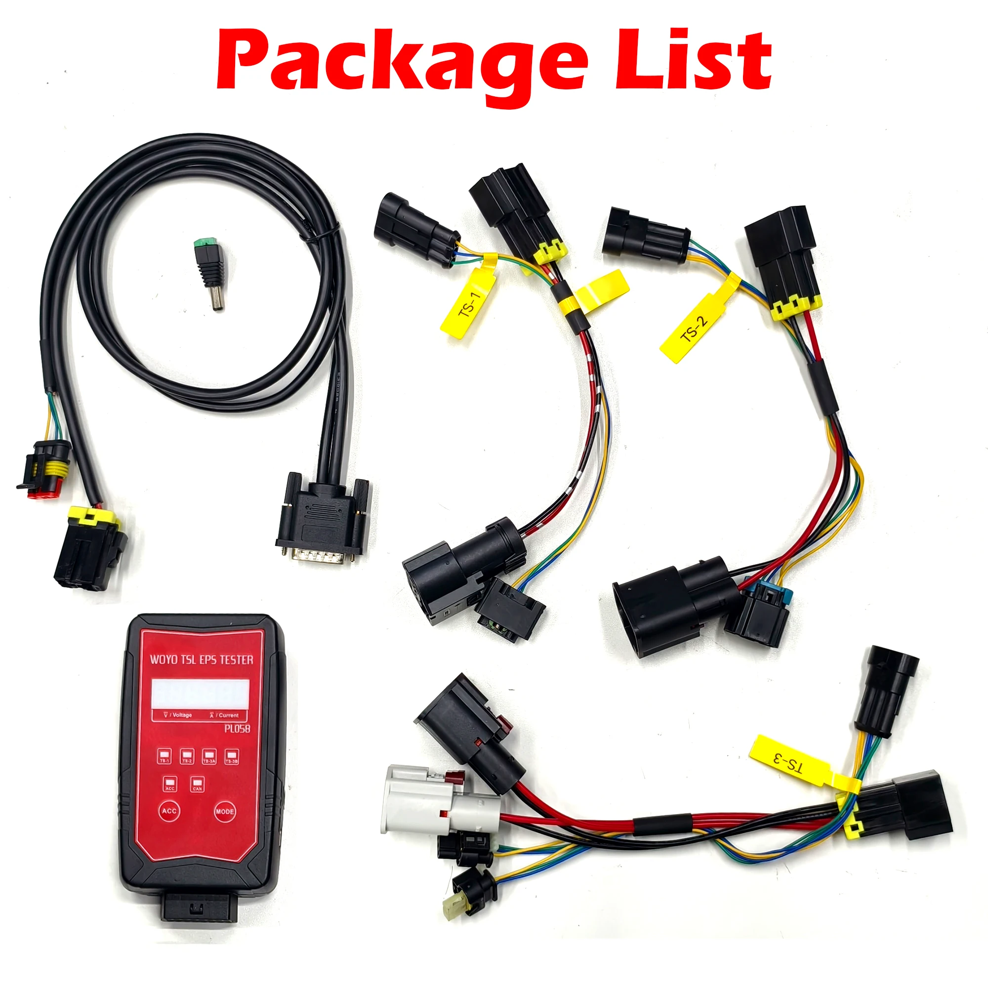 WOYO PL058 EPS Tester 12V en banco volante eléctrico para Tesla modelo Y/S/3/X Detector de Motor herramienta de diagnóstico de coche