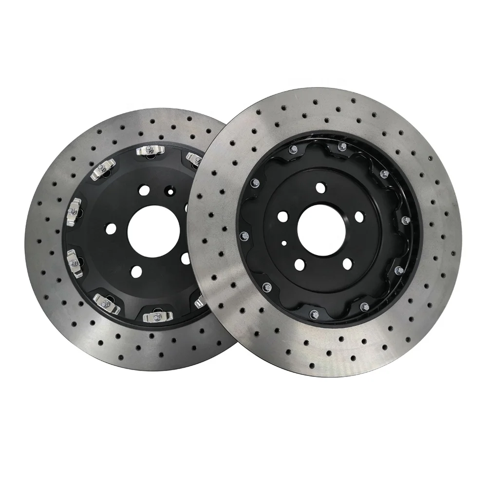 4G0615601 Customized Balance 356Mm 22Mm 2 Piece Drilled Perforated Floating Brake Rotor Fori RS6 C7 2016custom