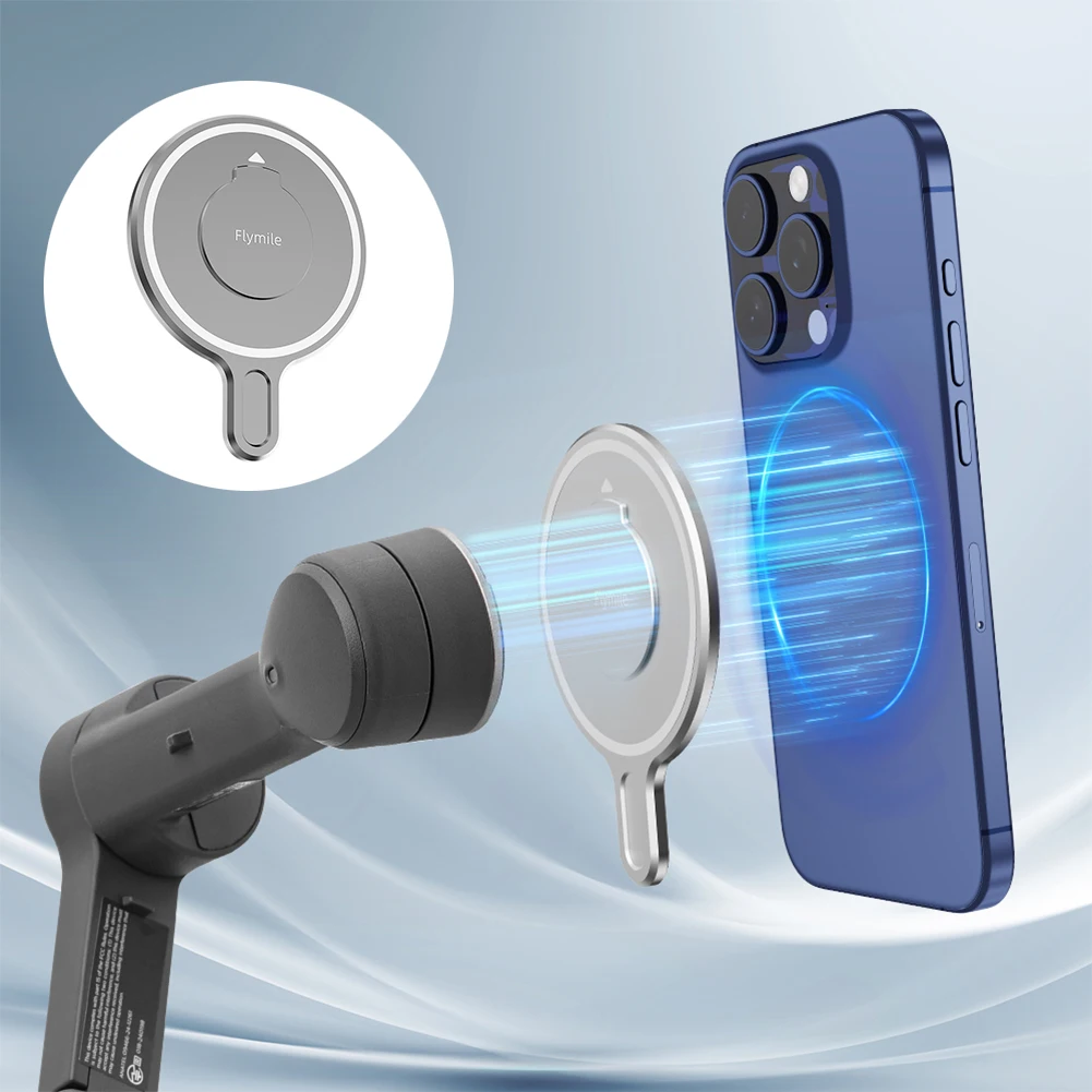 Magnetic Ring Clamp Holder Phone Mount Bracket Adapter for DJI OSMO Mobile 7P 6 Handheld Stabilizer