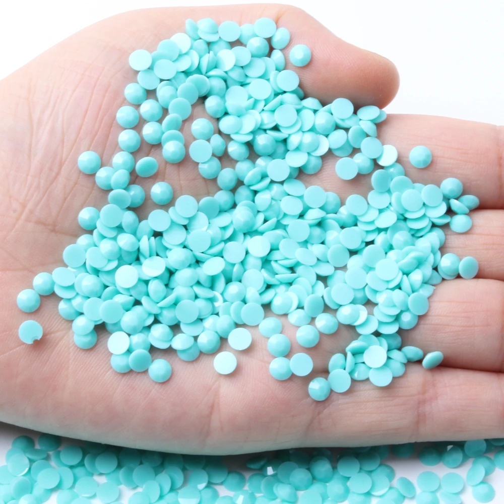 

New Resin Flat Bottom 5mm 30000pcs Violent Bear Phone Case Drill Solid Color Jelly Bottom DIY Drill Nail Art Costume Decorative