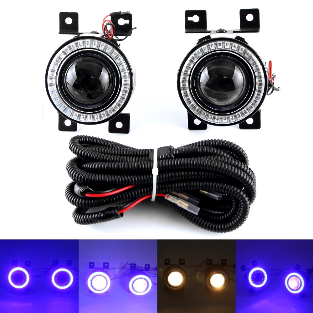 

Blue Halo Angel Eyes LED Ring Front Fog Light Lamp Accessories For Honda Civic 2016 2017 2018 2019