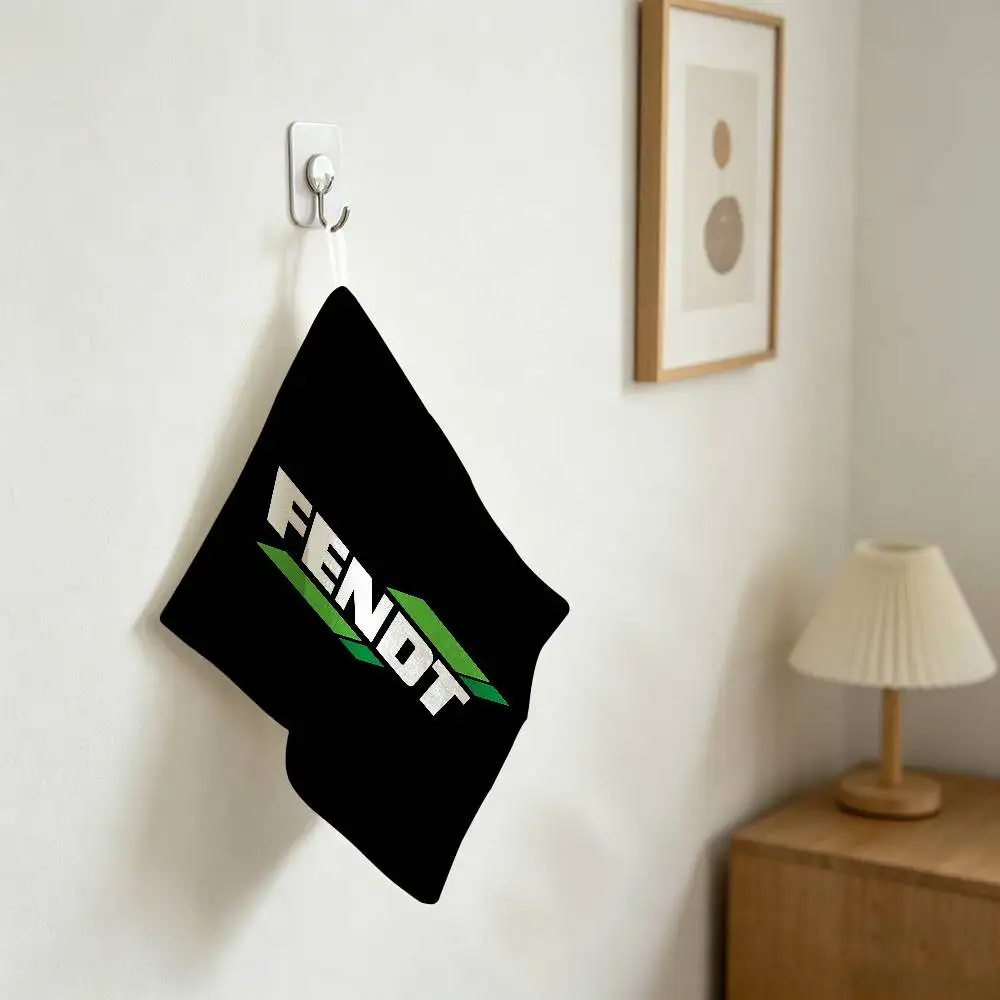 Farming Tractor Fendt Reusable Hanging Kitchen Towel, Polyester Cotton Soft Fabric For Office Home Daily Life
