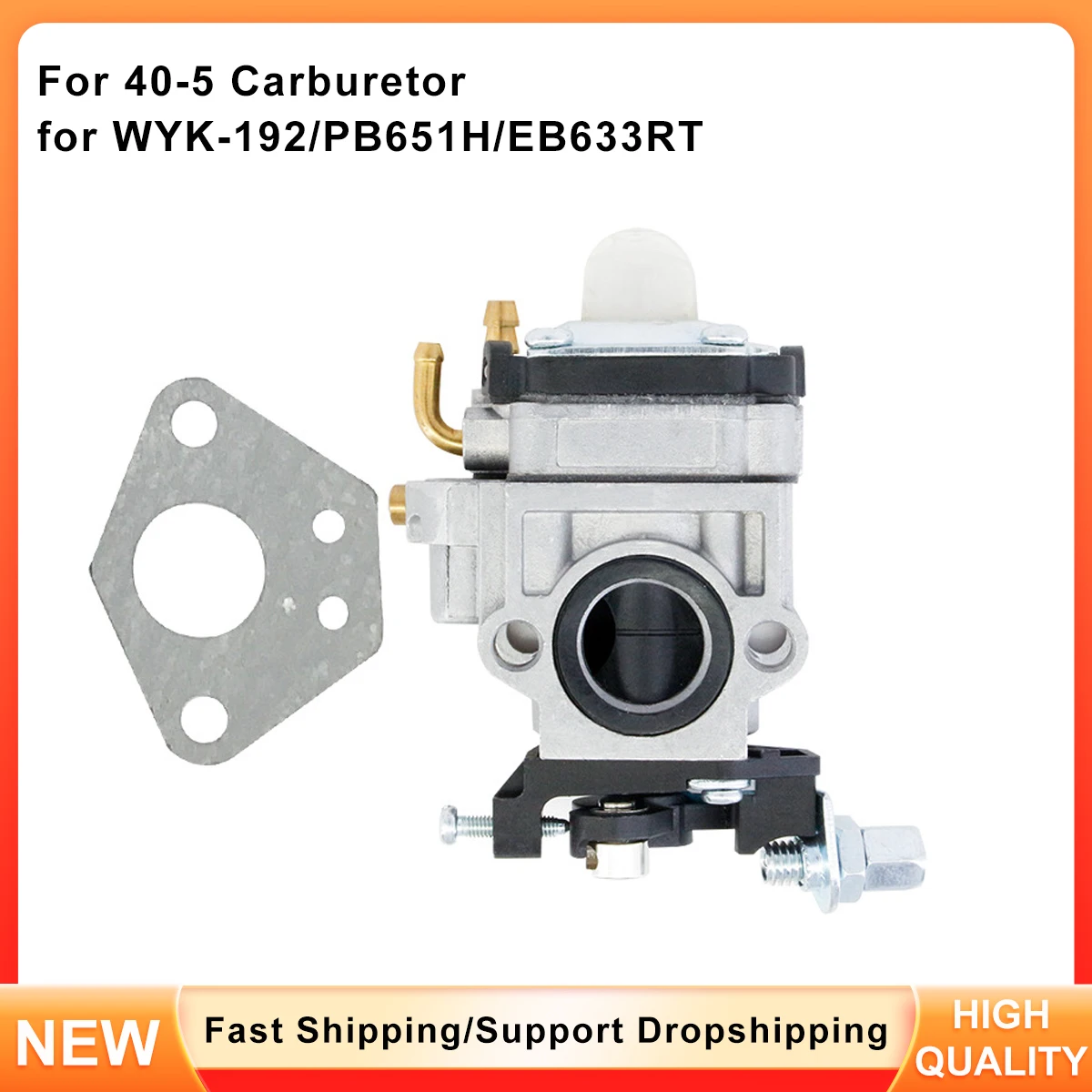 

WYK-192 Carburetor Replacement for 40cc 49cc Engines - Compatible with EB633RT PB651H Lawn Mowers
