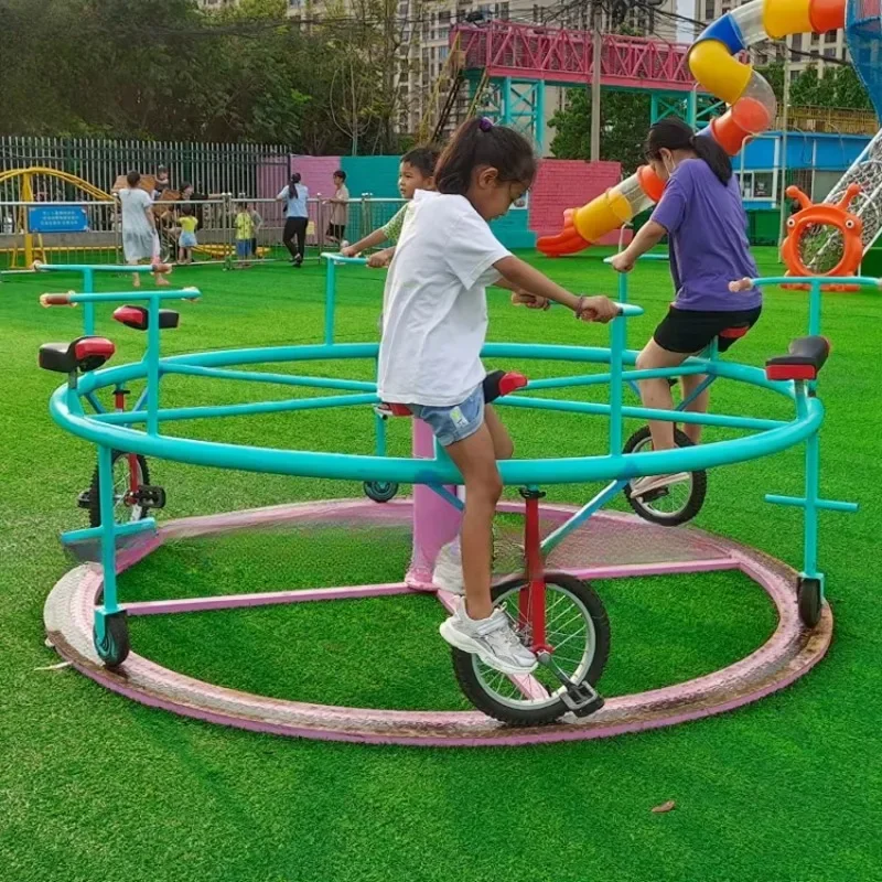 Design Of Unpowered Amusement Park Multi Person Rotating Bicycles In Place Rotating Bicycles