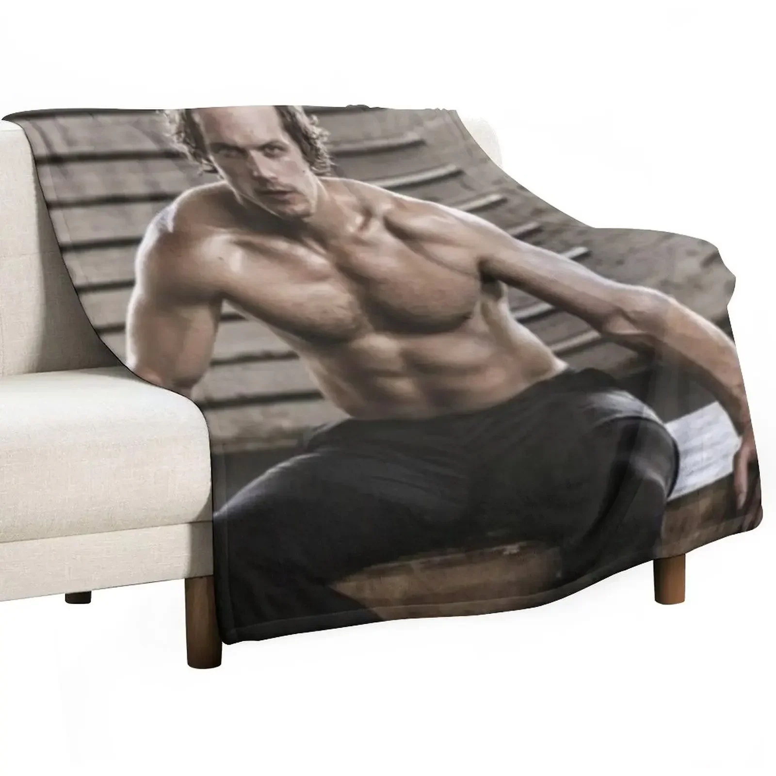 Sam Heughan Throw Blanket Cozy Microfiber Throw Blanket for Home Bedroom