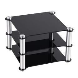 Acrylic Aluminum Alloy Rack HIFI Decoder Amplifier Headphone Amplifier Dual Layer Rack Storage Rack