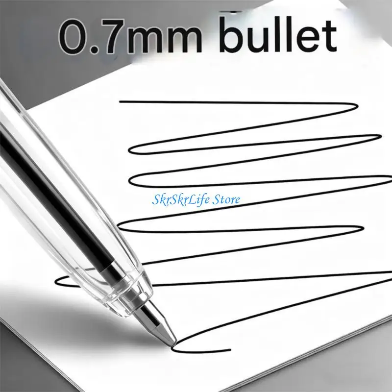 

E65E 0.7mm Point Ball Pen Ballpoint Pen Smooth Writing Business Plastic Oil Pen for Office School Student Writing Gift