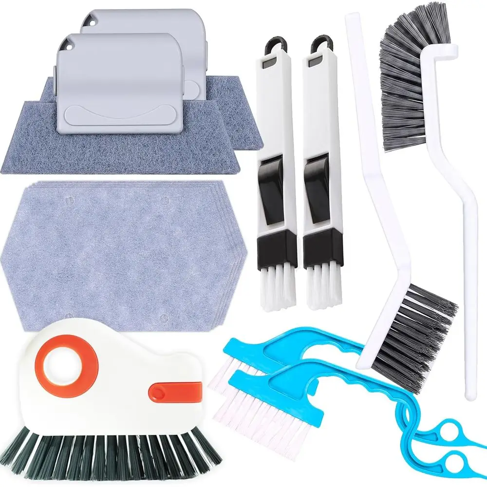 

13-Piece Window Sill Cleaning Kit: Deep Clean for Tracks, Sills, Tiles, Kitchen & Bathroom
