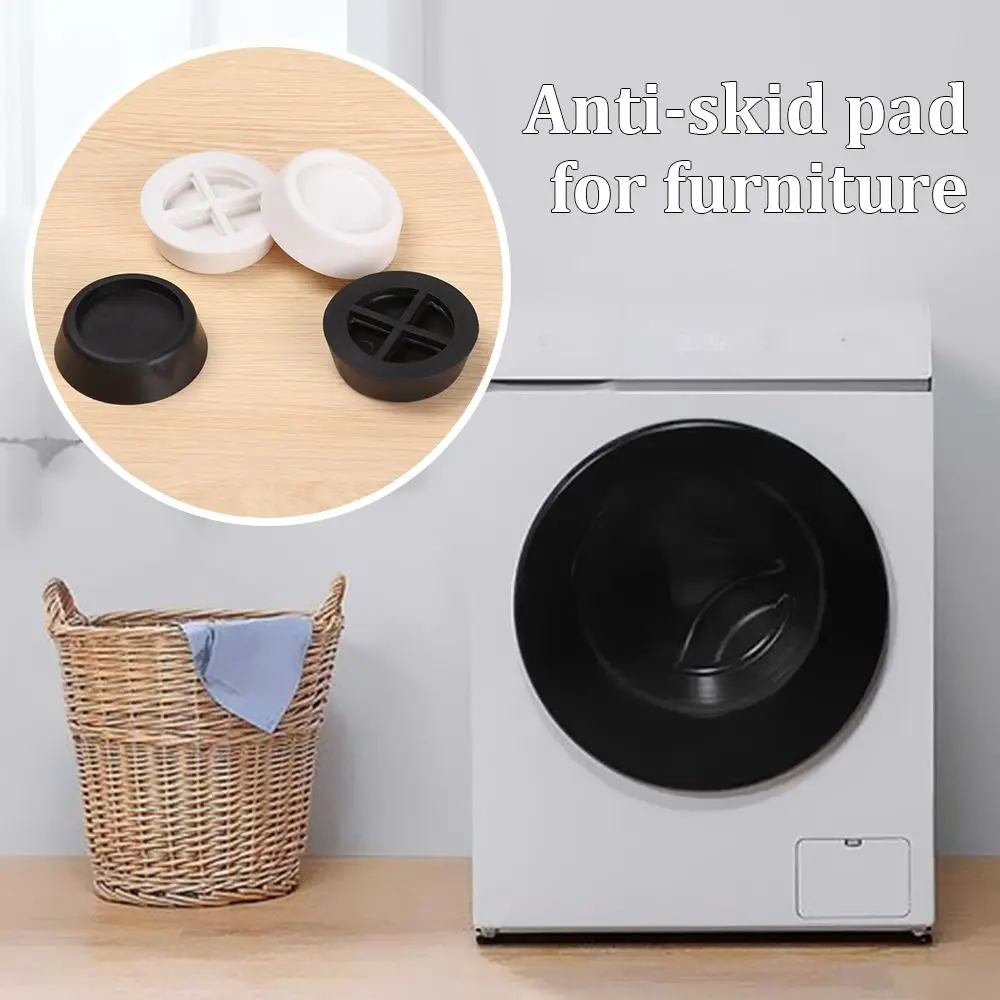 Anti-vibration Pads Washer Noise Reducing Shake Free Slip Mats Reducing Refrigerator Sponge Round Refrigerator Mute Mat