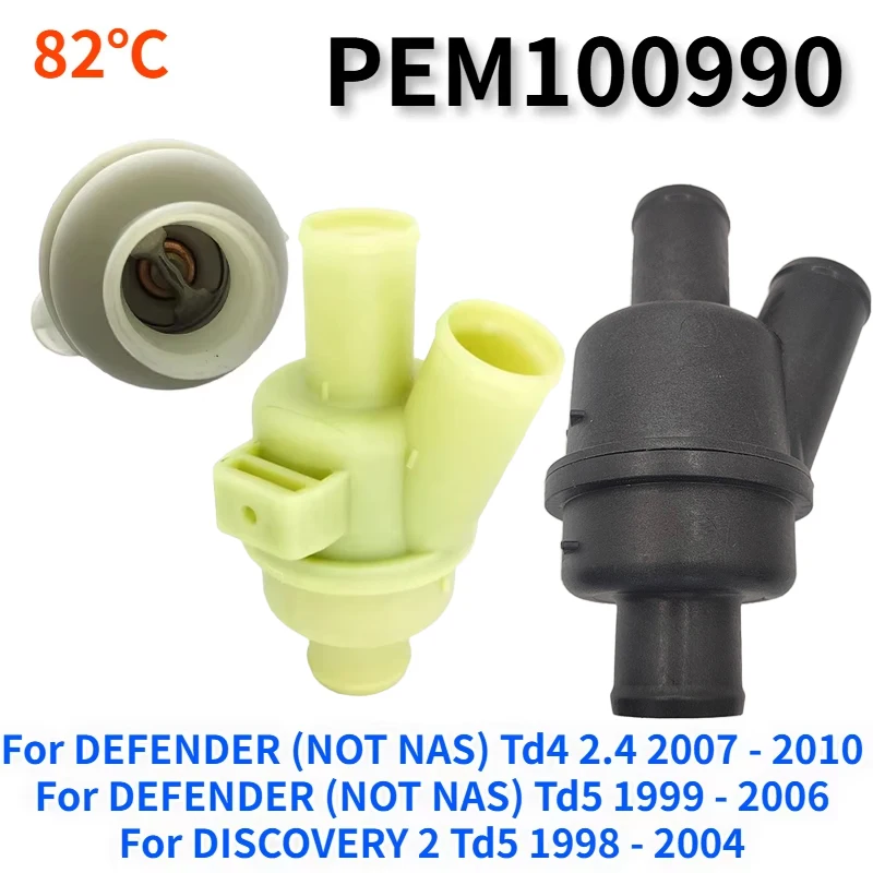 

82℃ PEM100990 PEL500110 For LAND ROVER DISCOVERY 2 Td4 Td5 V8 New Engine Coolant Thermostat Housing Cover Assembly Suit