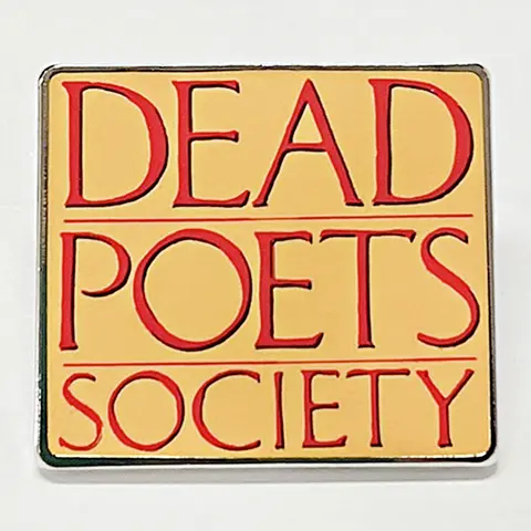 Pino esmaltado da sociedade de poetas mortas, filme de drama americano, emblema de metal, broches vintage, mochila, acessórios, joia, presente