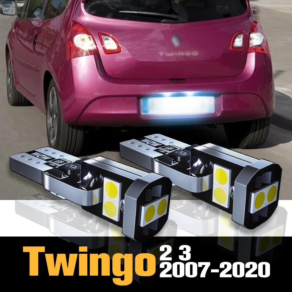 

2x Canbus LED License Plate Light Lamp Accessories For Renault Twingo 2 3 2007-2020 2010 2011 2012 2013 2014 2015 2016 2017 2018