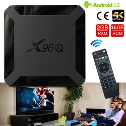 Original X96Q Smart TV Box Android 12.0 Allwinner H313 Quad Core 4G WIFI HDR10 4K 3D H. 265 Set Top TV Box