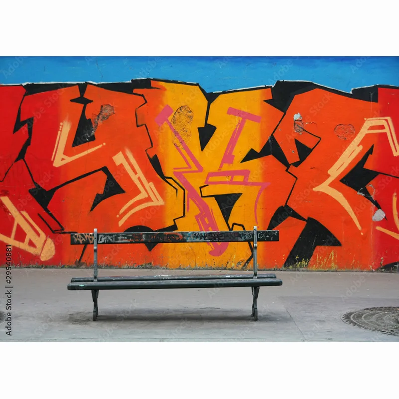 SHENGYONGBAO Graffiti Photography Backdrops Studio Props Vintage Brick Wall Photo Photography Background STO-03