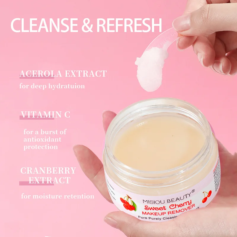 Crema hidratante 3 en 1 para limpieza profunda, hidratante, suave, no irritante, para ojos, labios y cara, desmaquillante afrutado