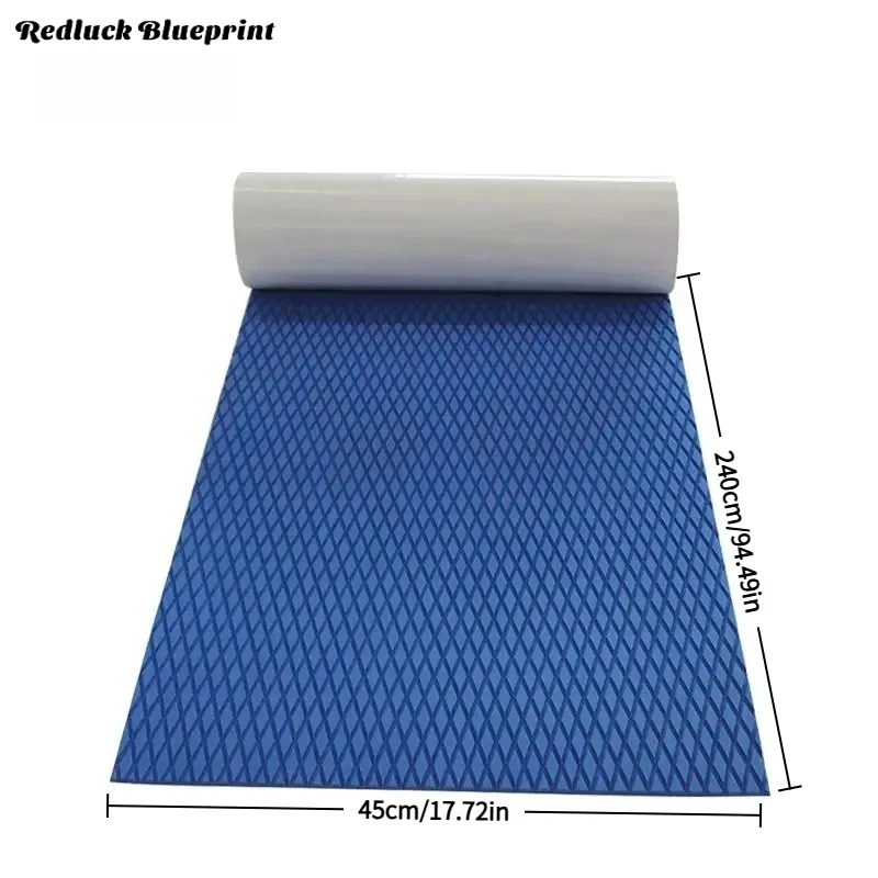 240 см x 45 см x 5 мм (4,5 x 17,72 x 0,19 дюйма) Redluck Blueprint Нескользящая лодка для серфинга из ЭВА Яхта морская комната или карава Пол