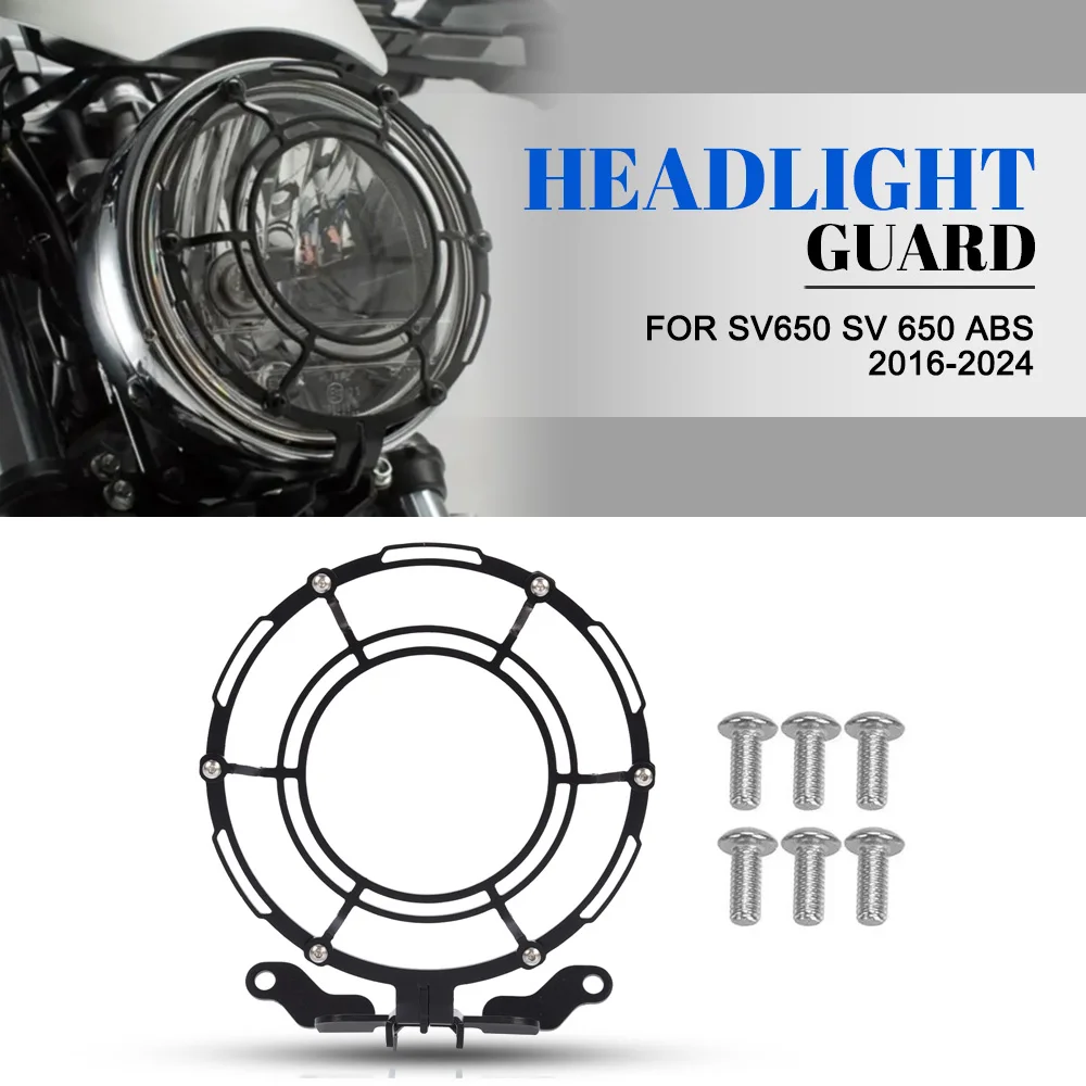 

For Suzuki SV650 SV 650 ABS 2016-2019-2020-2021-2022-2023-2024 Head Light Lamp Bracket Headlight Protector Guard Grill Cover