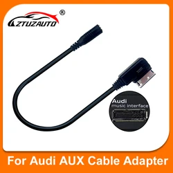 Media to Stereo 3.5mm Audio Auxiliary Adapter Cable in AMI MDI for AUDI A1 A3 A4 A5 A6 A7 A8 Q2 Q3 Q5 Q7 S5 S6 S7 30cm/0.3m