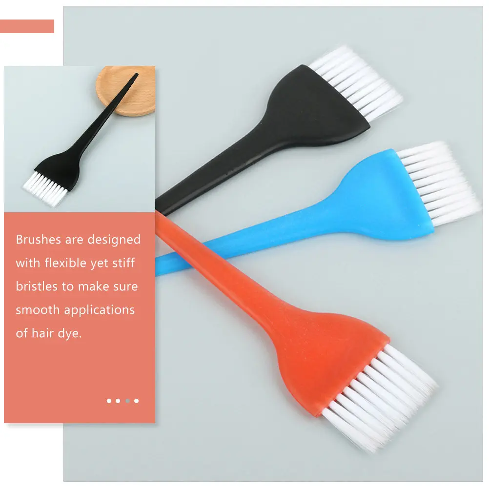 

12Pcs Hair Dye Brush Flexible Stiff Bristles Smooth Application Salon Home DIY Coloring Kit Hair Color Brush Applicator