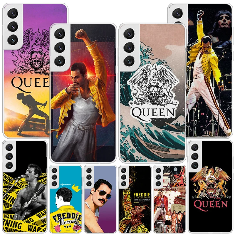 Rock Funky Freddie Mercury Queen Phone Case For Samsung Galaxy S24 Ultra S23 S22 S21 Plus S20 FE S10E S10 S9 S8 + Personalized P