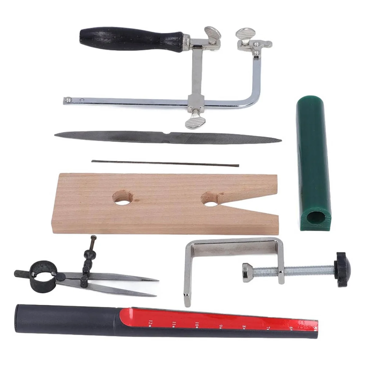 A06K Sieraden Wax Ring Maken Casting Tool Kit, Ring Wax Carving Tools Wax Ring Sizer Wax Tube File Sieraden Ring Saw Frame