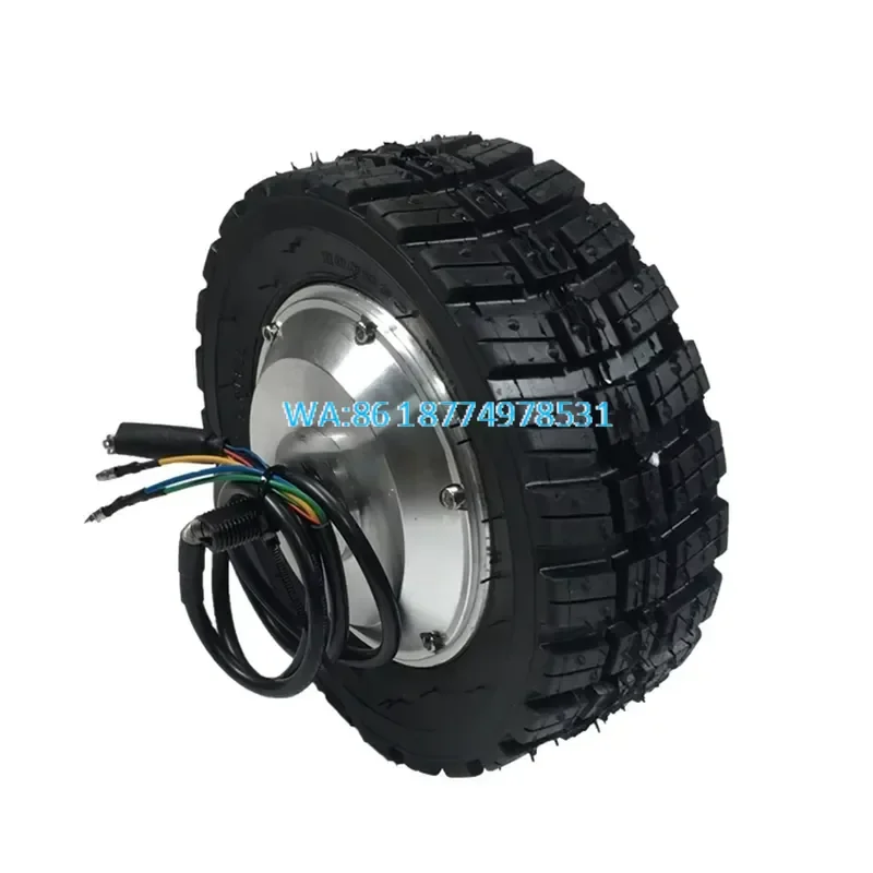 Wmwmnu for Dual Shaft Brushless 8 Inch Gear Hub Motor 24V 250W Low Speed High Torque Wheelbarrow Motor