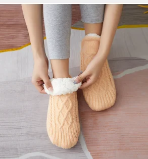 ل ● جوارب سرير حرارية غير قابلة للانزلاق مع قبضة للنساء، تبقى دافئة ومريحة في هذا الشتاء مع هذه القطيفة #6