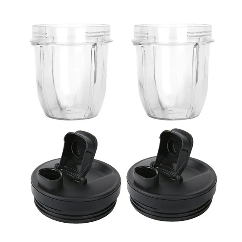 Paquete de 12 Vasos de Repuesto de 12 Oz Compatibles con las Licuadoras Nutri Ninja Auto-IQ 426KKU450 con Tapa