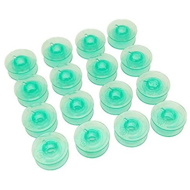 10 Ggreen  Plastic Bobbins Will fit , HUSQVARNA VIKING Sewing Machines, Many Models AA7245