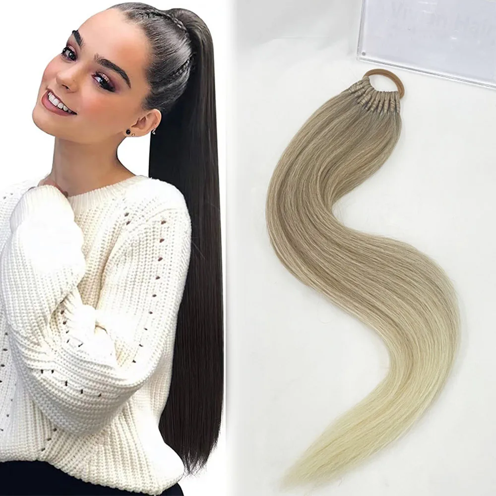 22Inch Synthetic Future Ponytail Braid Extensions Ponytail wig Long Straight False Horse Tails Fake  For White Black Woman